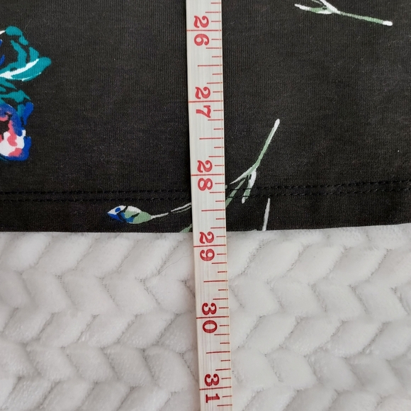 Woman Within Floral Sz 2X Scoop Neck 3/4 Sleeve Cotton Blend NWOT Tunic Blouse - Picture 11 of 11